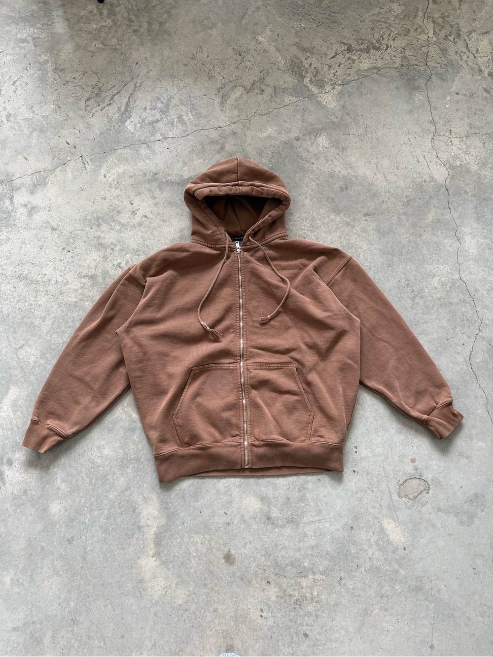 Brandy Melville Brown Zip Hoodie